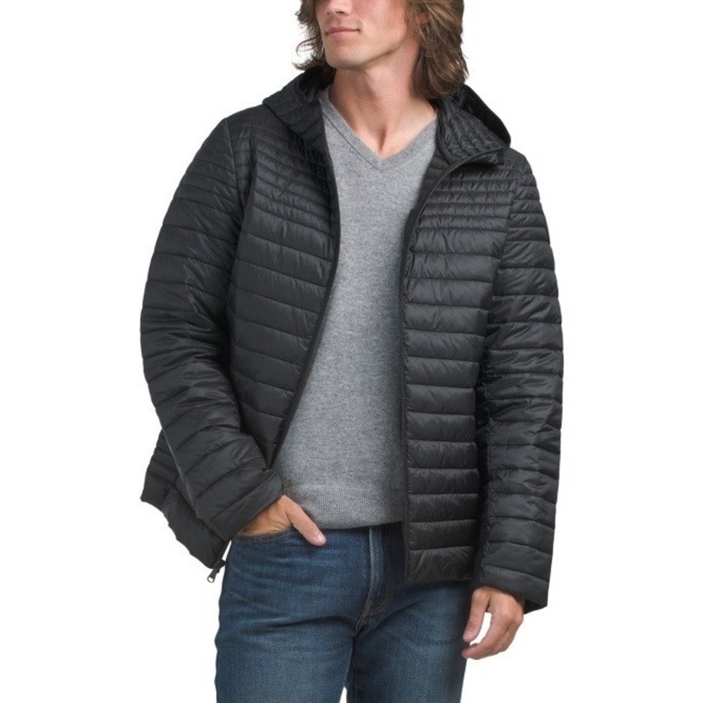 PAJAR Osprey Black Hooded Channel Quilted Packable Jacket Coat Men's‎ Sz M NWT!